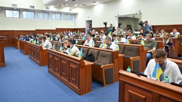 Будівля Київської міської ради на Хрещатику, де проходить засідання Київради