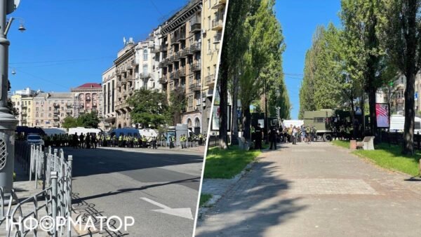 Поліцейські кордони в центрі Києва через перекрито рух