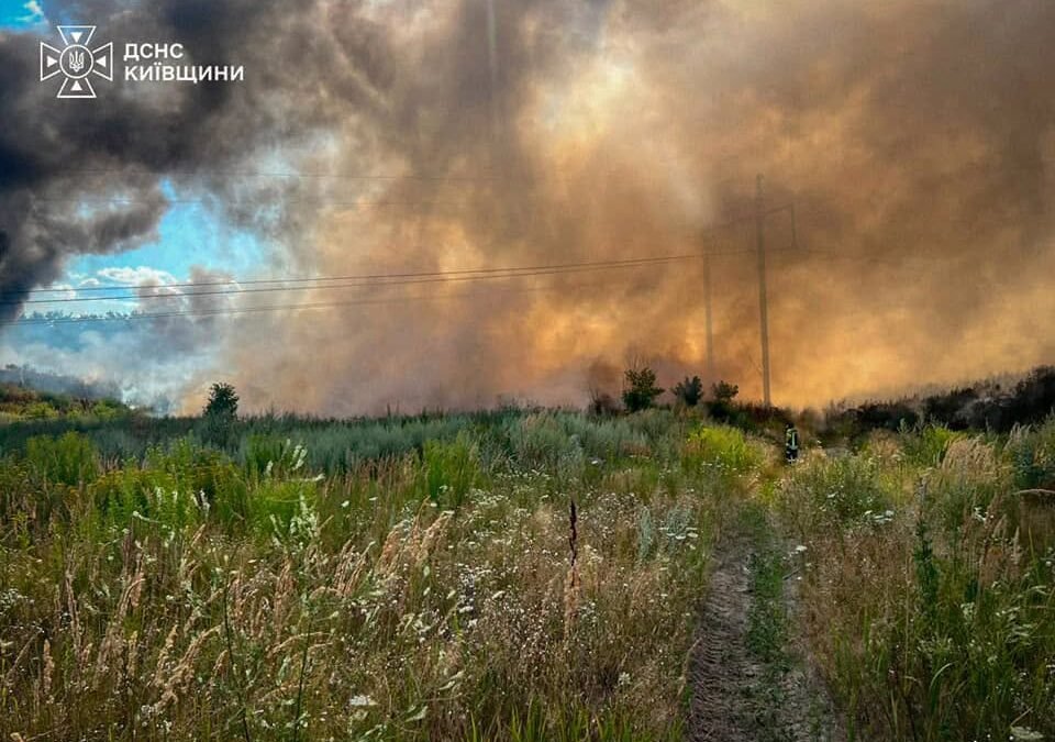 Рятувальники гасять пожежу на сміттєзвалищі у Нових Петрівцях