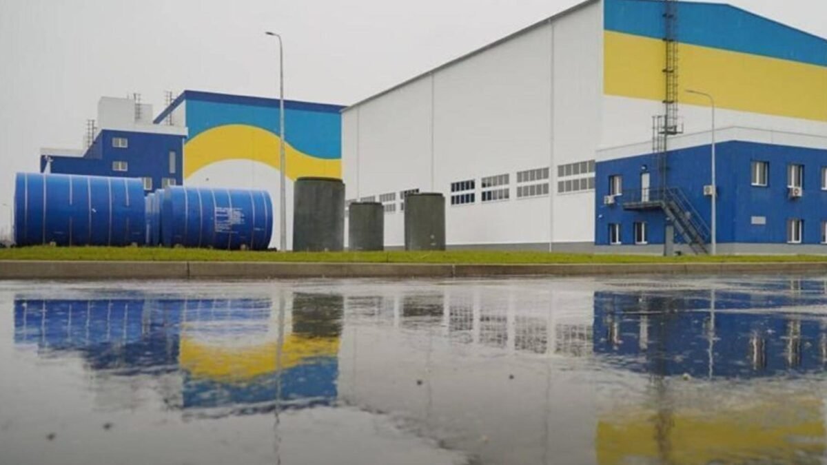 Будівля Централізованого сховища відпрацьованого ядерного палива (ЦСВЯП) після удару