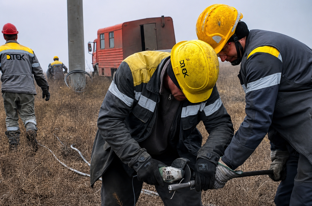 Наслідки обстрілу Києва: пошкодження ліній електропередач