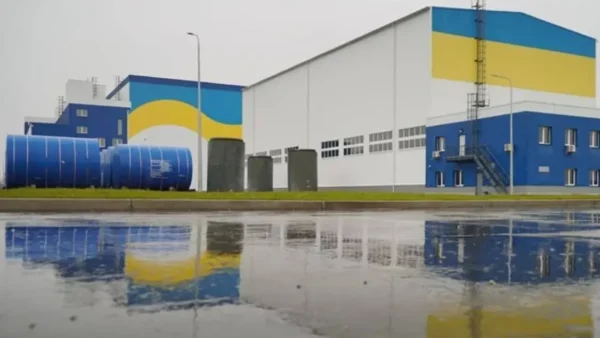 Пошкоджена будівля Централізованого сховища відпрацьованого ядерного палива ЦСВЯП