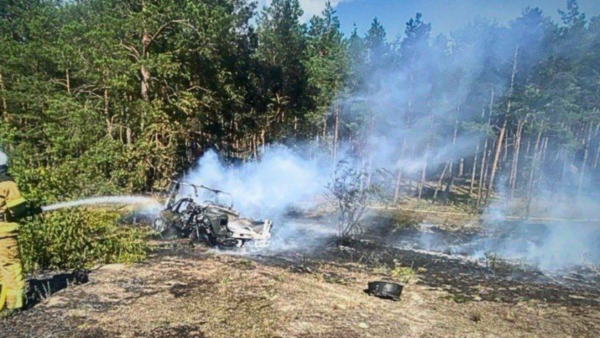 Наслідки дронової атаки: дим над Київщиною та пожежа складів