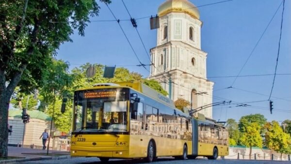 Схема руху тролейбусів в Києві