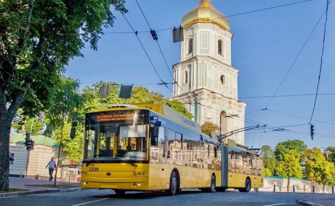 Схема руху тролейбусів в Києві