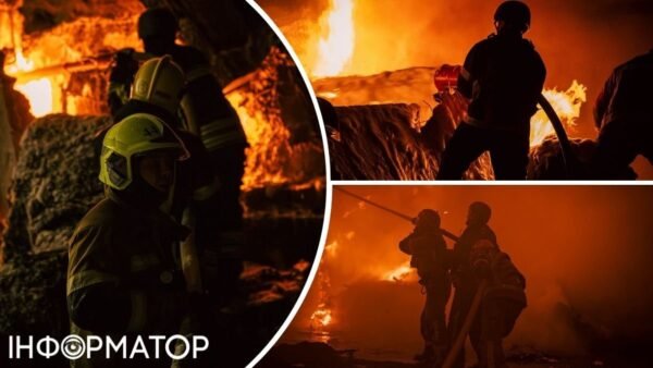 Загоряння складської будівлі в Голосіївському районі Києва
