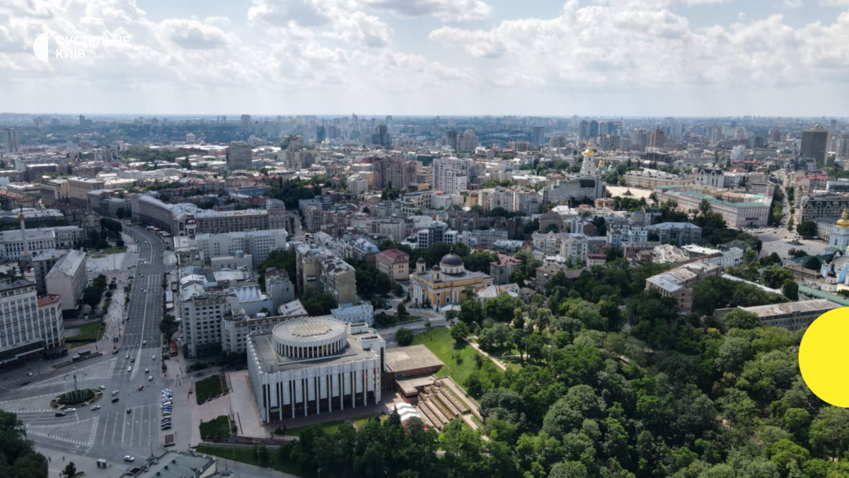 Схема або візуалізація плану розвитку міста Києва