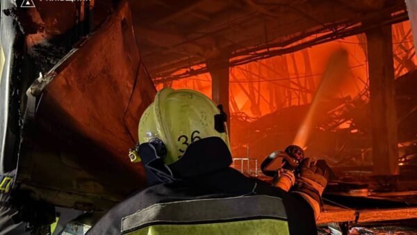 Пожежі на Київщині після ракетного удару