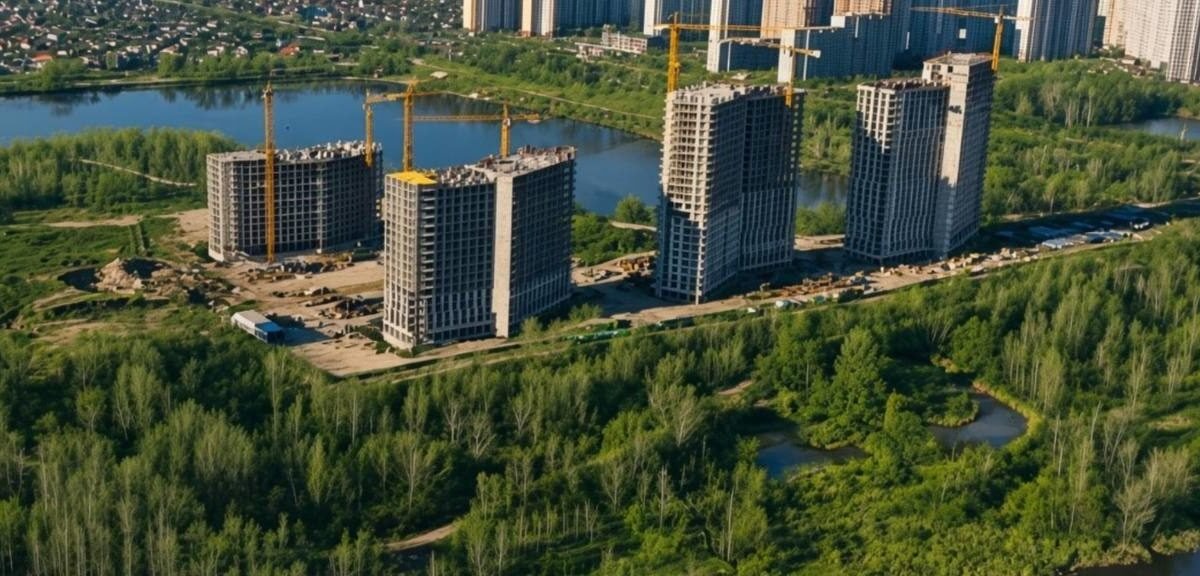 Символічне зображення забудови міста Київ
