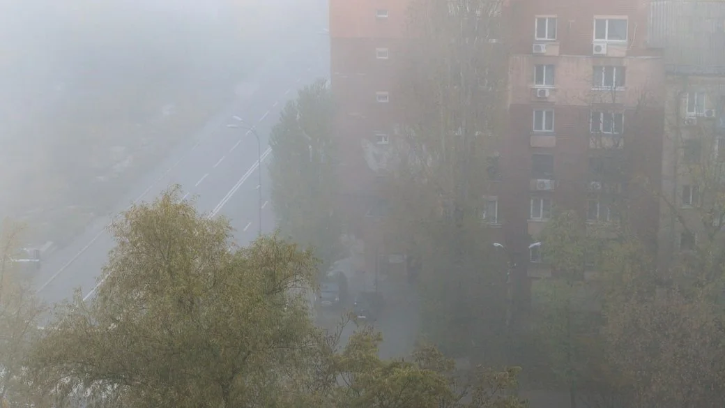 Забруднене повітря над містом Біла Церква або Обухів