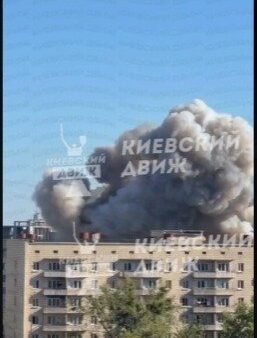Наслідки влучання БпЛА у житловий будинок в Дніпровському районі Києва