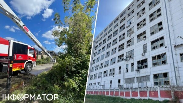 Уламки та пошкодження на Подолі після ракетного удару