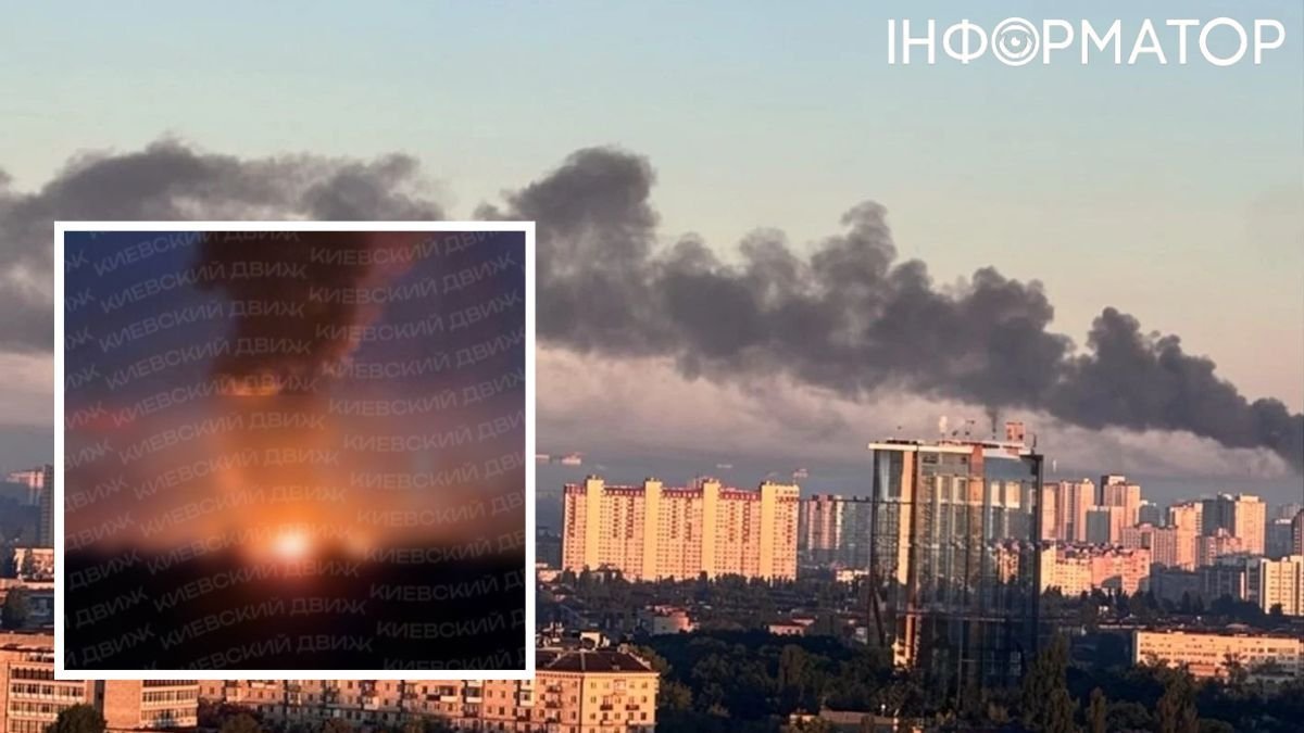 Уламки дрона на складських приміщеннях Святошинського району Києва