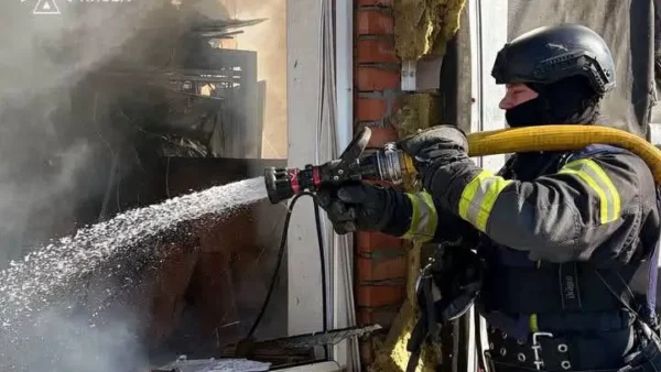 Наслідки атаки БпЛА на АЗС у Києві