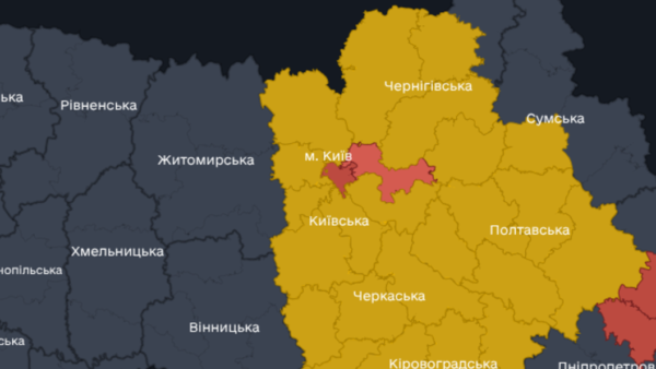 Робота ППО під час атаки дронів на Київ