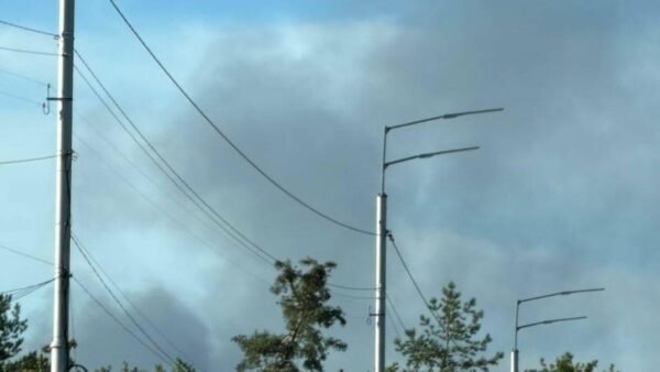 Дим над Києвом після атаки дронів