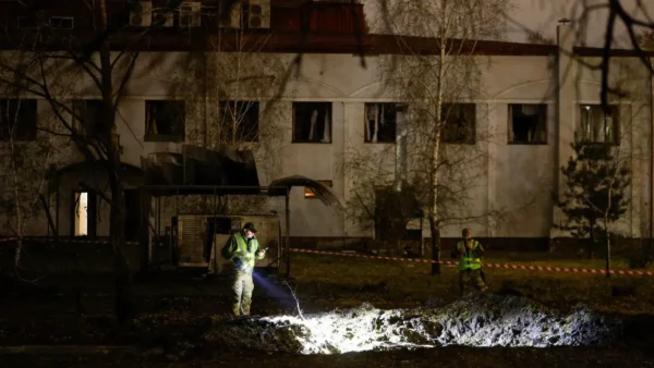 Пошкоджений університетський кампус після російського удару