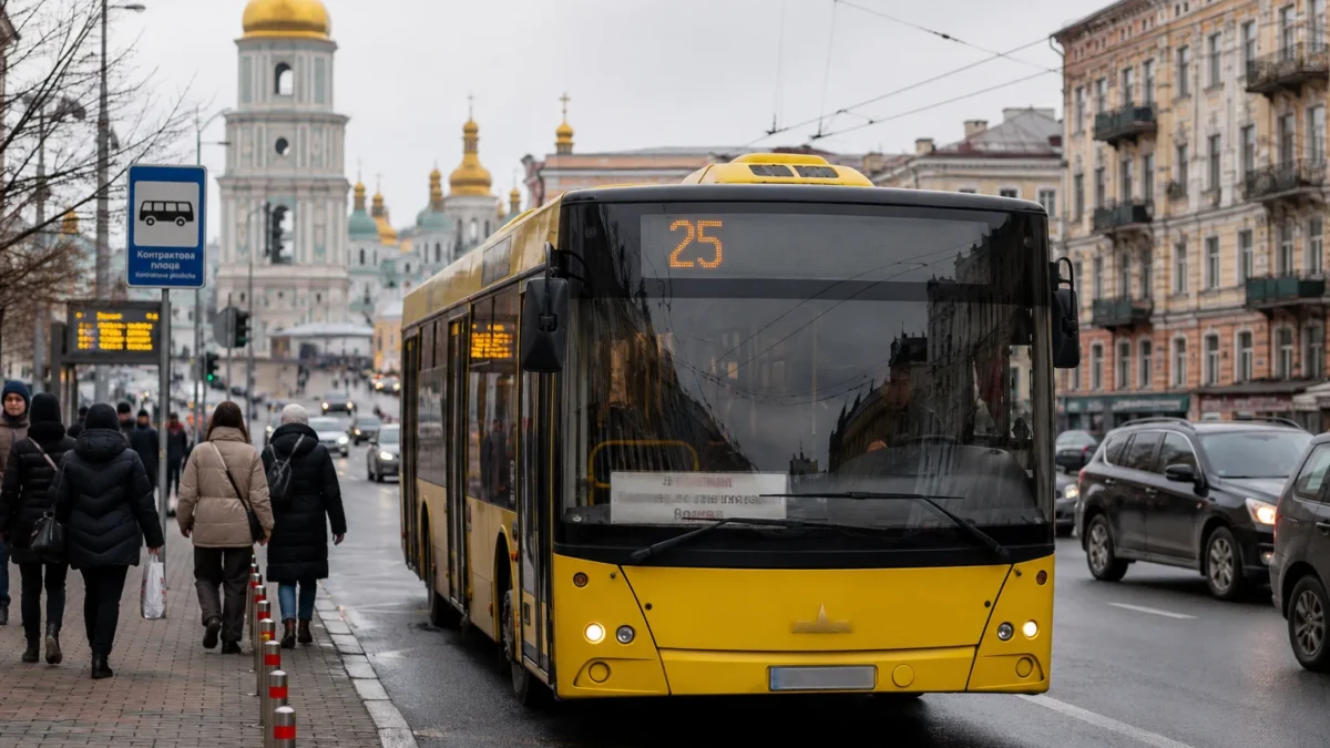 Автобус Київпастрансу на вулиці Києва