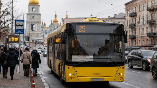 Автобус Київпастрансу на вулиці Києва