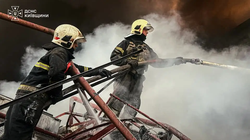 Пожежа на промисловому підприємстві у Бучанському районі
