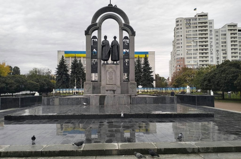 Пам'ятник Борису та Глібу у Вишгороді після реконструкції
